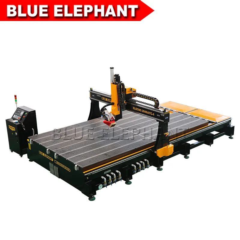 

2646 automatic 3d wood carving cnc router swing 180 degree 8 tools auto tool change CNC router for sign and cabinet door
