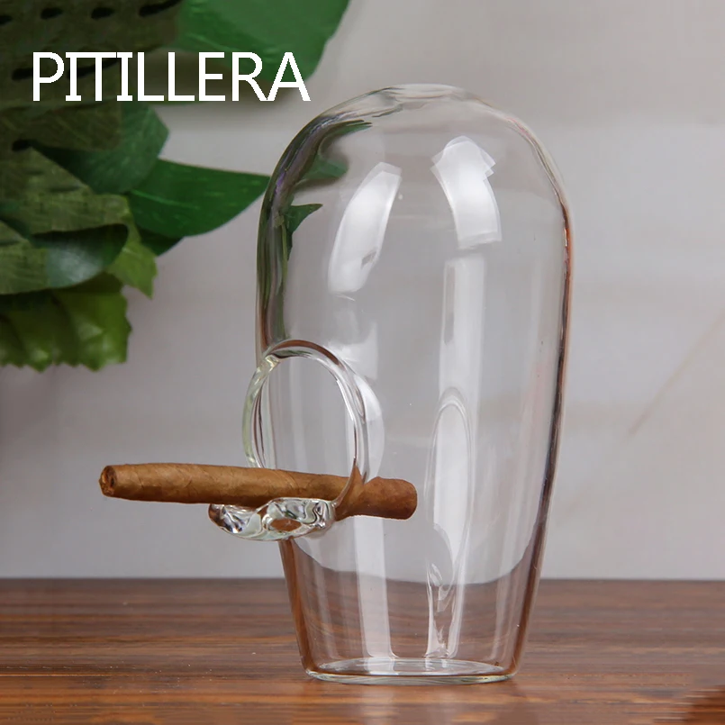 Pitillera Cigar Ashtray Glass Shelf Cigarette Holder Man 1pc Trendy Living Room Fashion Decoration Anti-fly Ash Ashtrays -