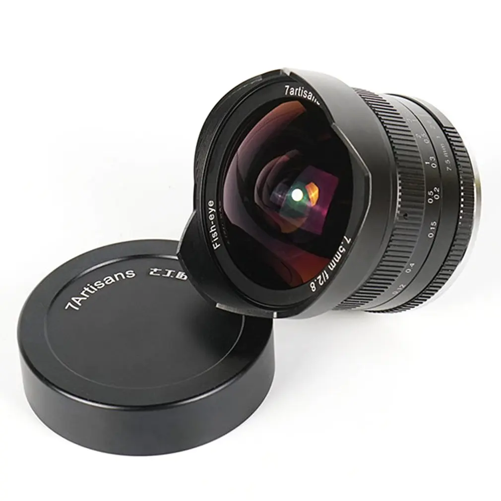 7 ремесленников 7,5 мм F2.8 Prime объектив для всех одиночных серий для SONY для Canon для Fuji Для M43 камеры аксессуары