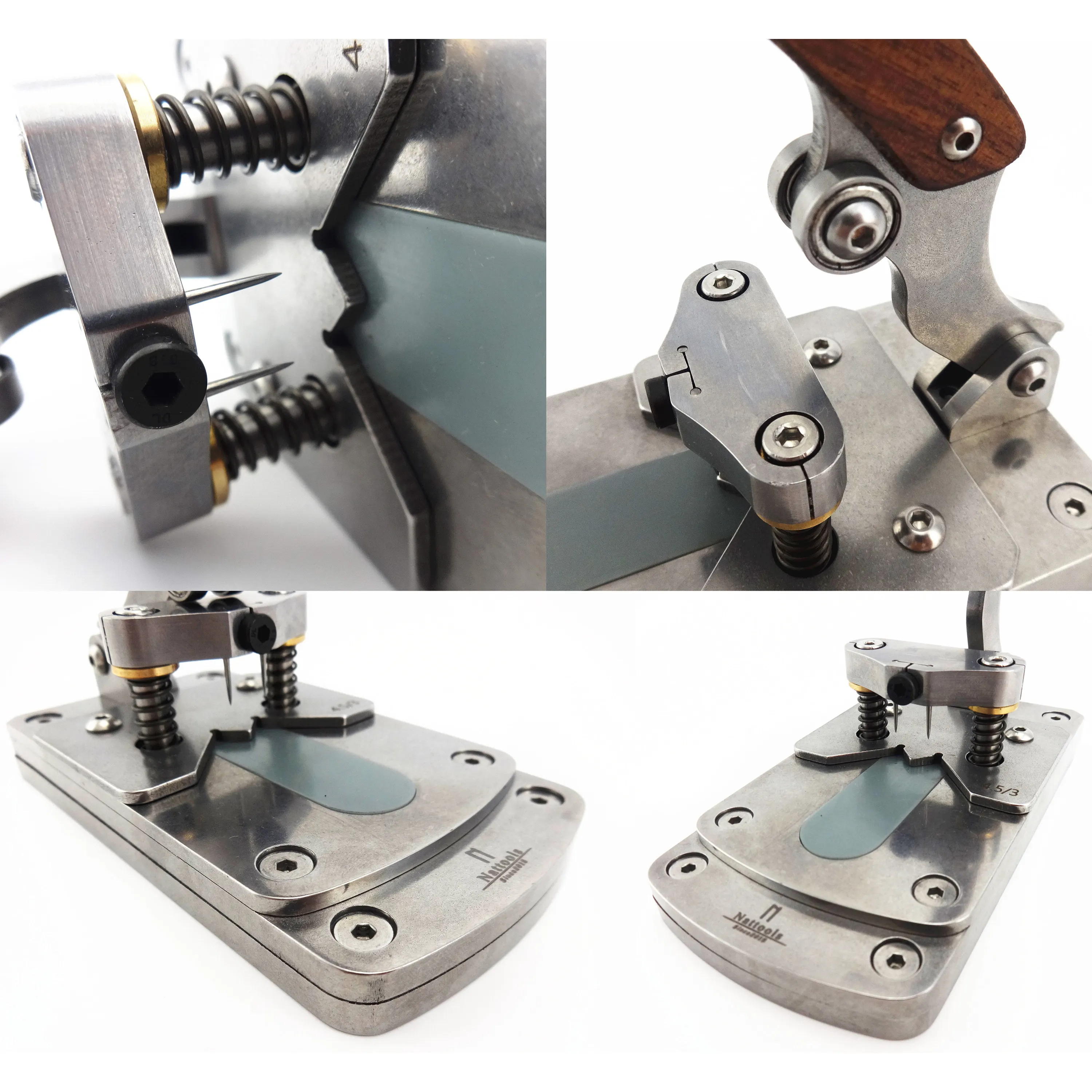 Leather Craft Watch Strap Finishing Ending Hole Making Punch Lock The Suture Press Tool Chisel Edger Groover Creaser Skiver Awl