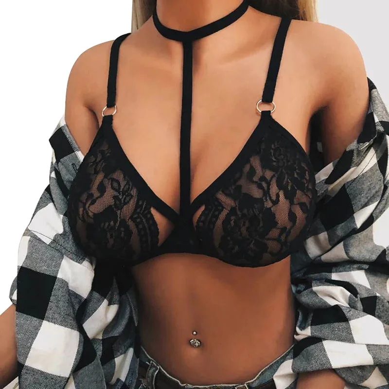 Buy Yaseking Women Lace Hollow Push Up Bra, Sexy Ladies Cage Crop Top  Bustier Vest Underwear Online at desertcartSeychelles