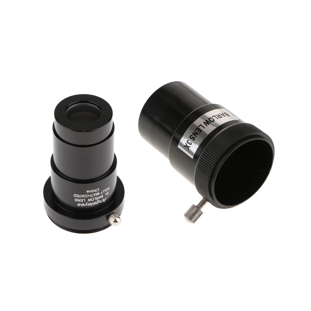 1.25 Inch 5X 3X Barlow Lens Telescope Eyepiece Set for Celestron Astronomy Photography Accessory Fully Coated M42 Thread