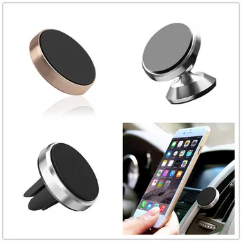 

Car Magnetic Phone Holder Universal Auto Air Outlet Clip Mount Magnet Mobile Phone Holder 360 Degree Stand Interior Accessories