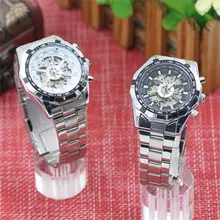 

Men Hand-Winding Skeleton Automatic Mechanical Stainless Steel Sport Wrist Watch Couple Watches