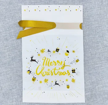 

50x Xmas Drawstrings Wedding Favors Christmas Candy Wrappings Bags Organizer