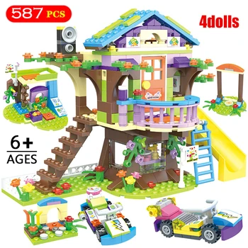 

NEW Girls Mia Adventure Tree House Stacking Bricks Building Blocks 587pcs Compatible Friends Kids Toys for Children