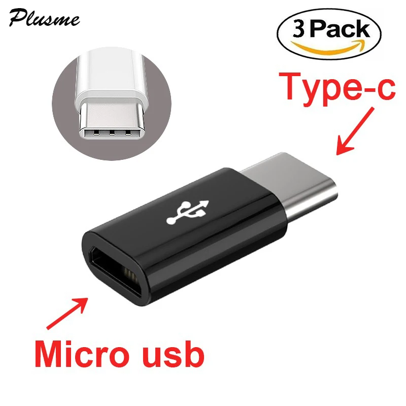 3 шт./лот Type C к Micro USB адаптеру для синхронизации данных и зарядки 1 коннектор