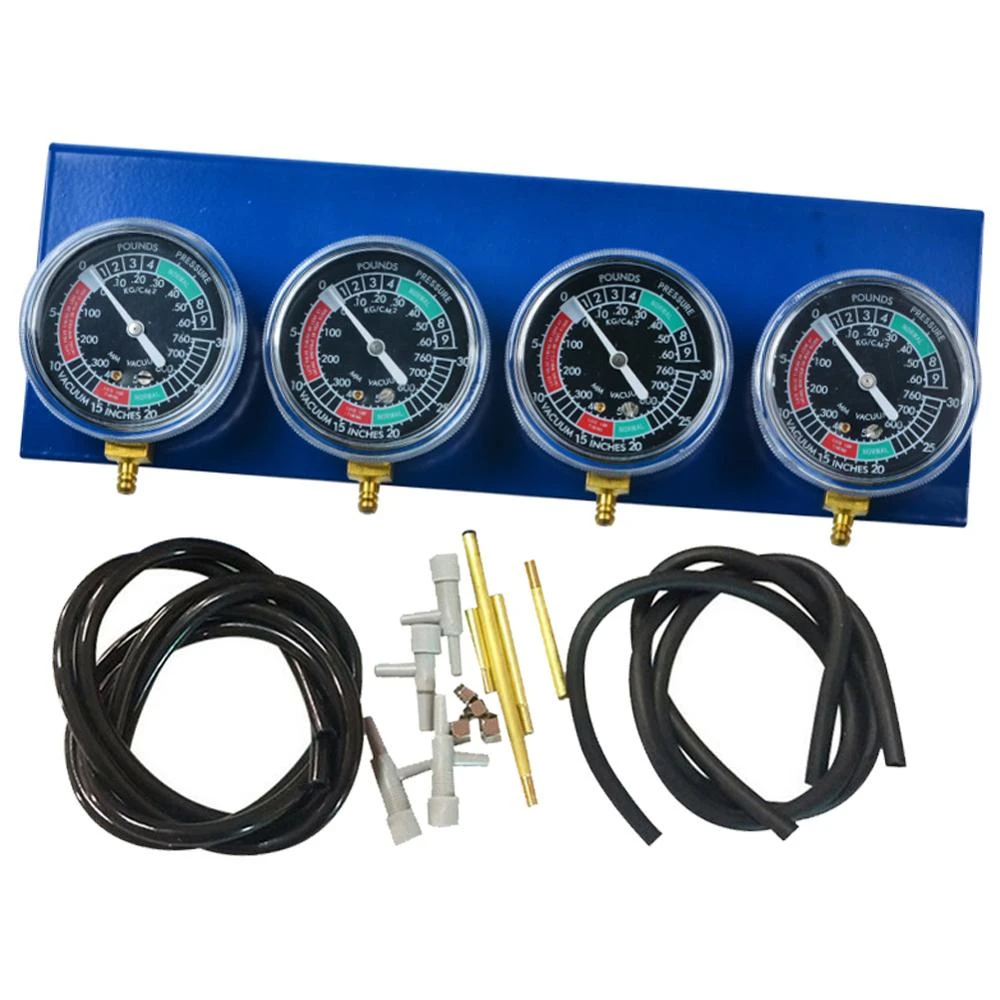 2 CYL Fuel Vacuum Carburetor Balancer Synchronizer Gauge Carb for