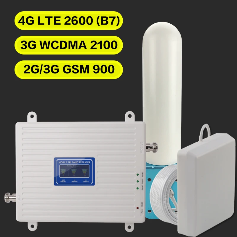 2G 3G 4G GSM 900 WCDMA FDD LTE 2600 усилитель сигнала сотового телефона ретранслятор 2100