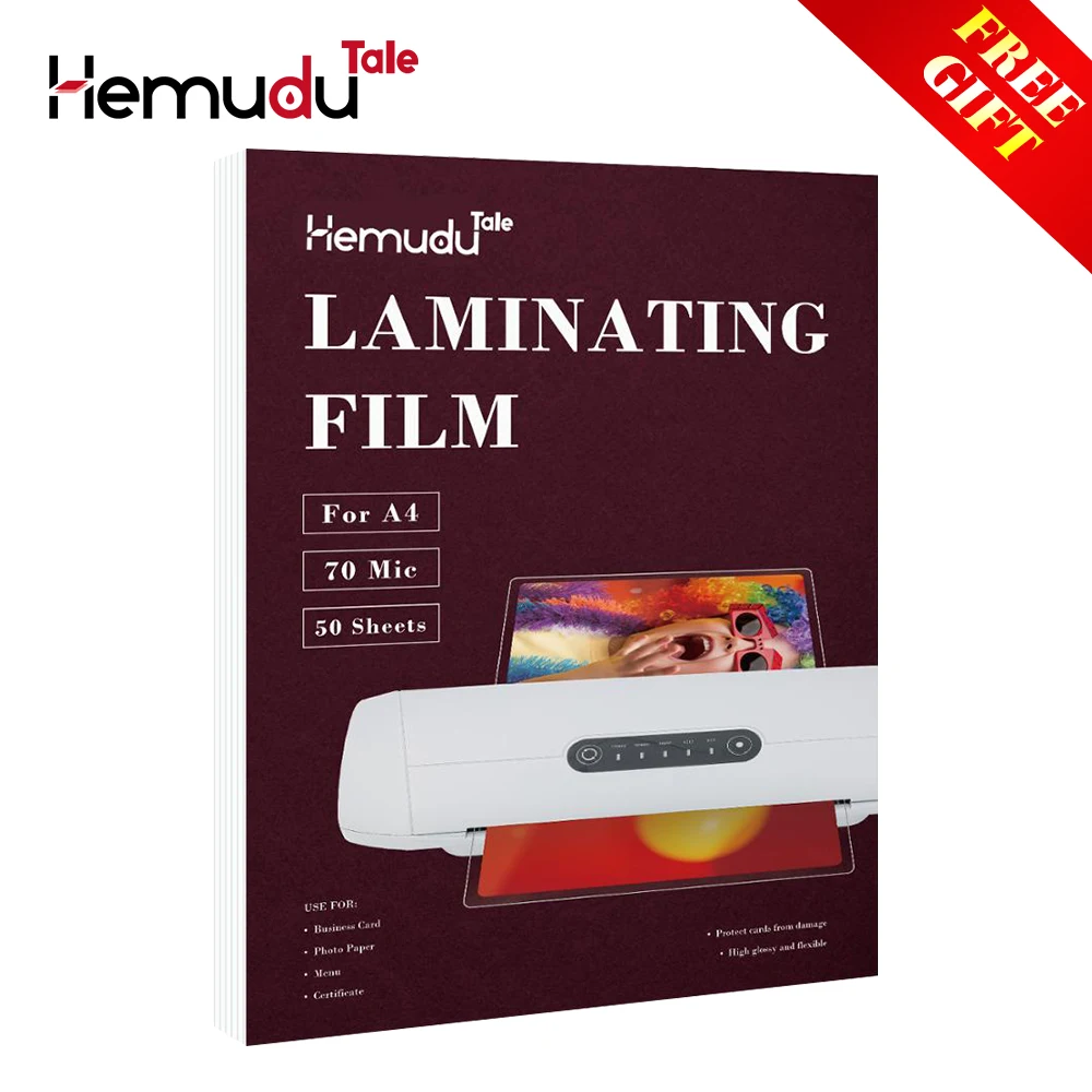 

70mic Laminating Film PET+EVA A4/3R/4R/5R/6R for Photo/Files/Card/Picture Lamination roll Film Plastic Film 50 sheets