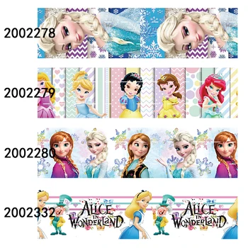 

(50 yards/lot) Kids DIY 3 inch princess printed cartoon character ribbon