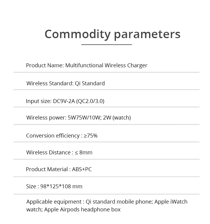 Bonola 3 in1 Wireless Charger Stand For iPhone XsMaxApple WatchAirpods  (13)