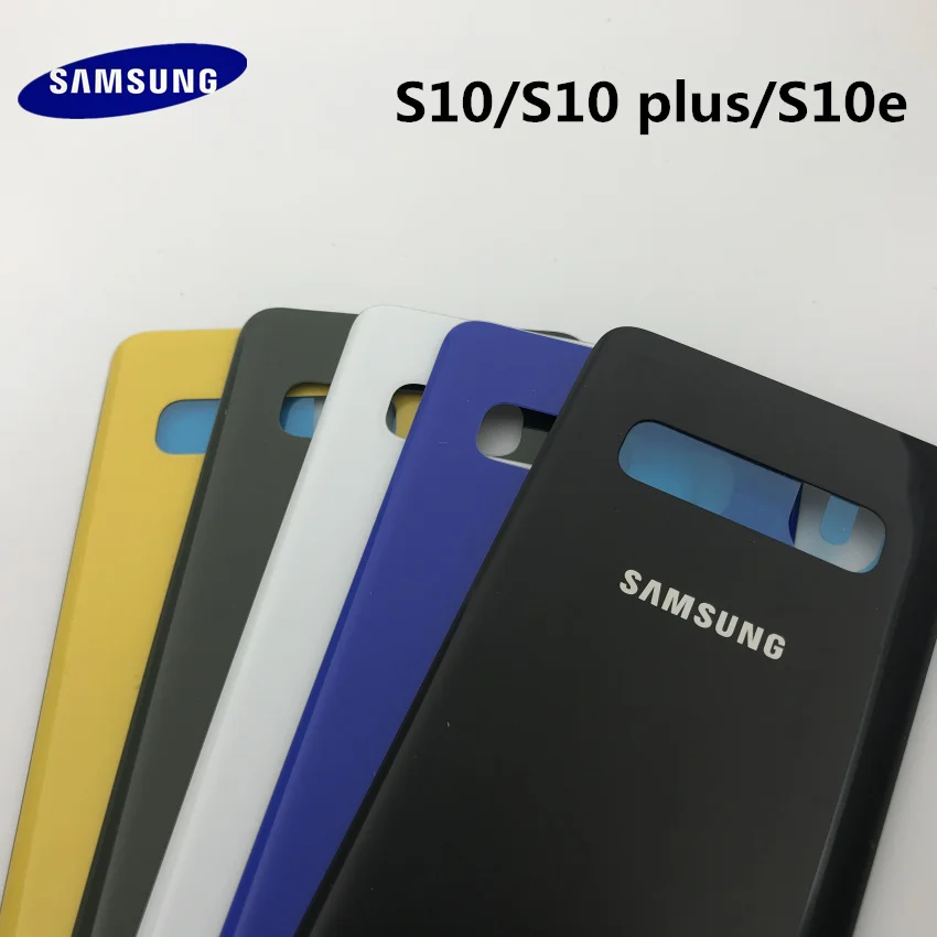 Samsung Galaxy S10 G970 S10 plus G975 S10e G973 задняя Пластиковая крышка для задней панели корпуса, запасные части для ремонта