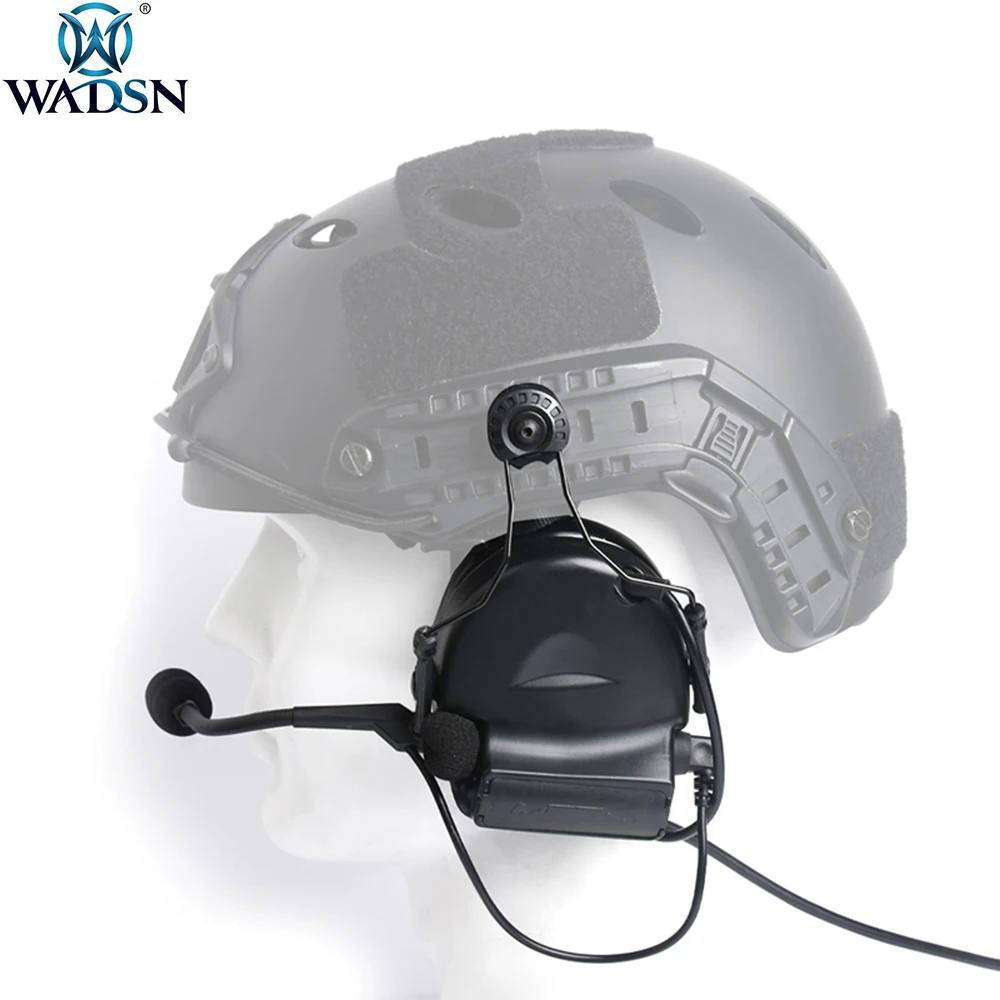 

WADSN New Style C2 Tactical Helmet Headset Airsoft Paintball Outdoor Hunting Headphone No Noise Canceling Military Earphone
