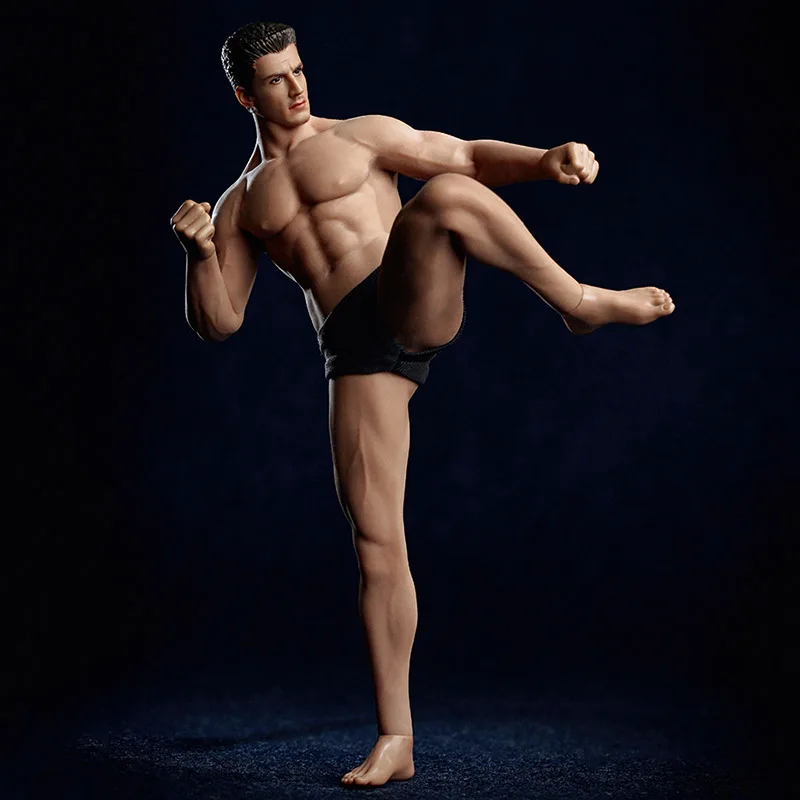 1/12 масштаб коричневый TM01A& TM02A супер гибкий человек тело с головой Резьба Мужской мускулистый сильный тело для " фигурка кукла игрушка
