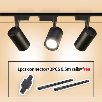 

Led Track Lights mini spot lights 12/20/30/40W downlight for Clothing Store Rail Aluminum Spotlights Track Lighting Fixture for