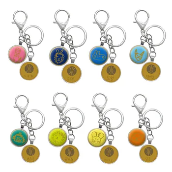 

YG TREASURE Metal Keychains THE FIRST STEP : CHAPTER TWO I LOVE YOU Key Rings HARUTO