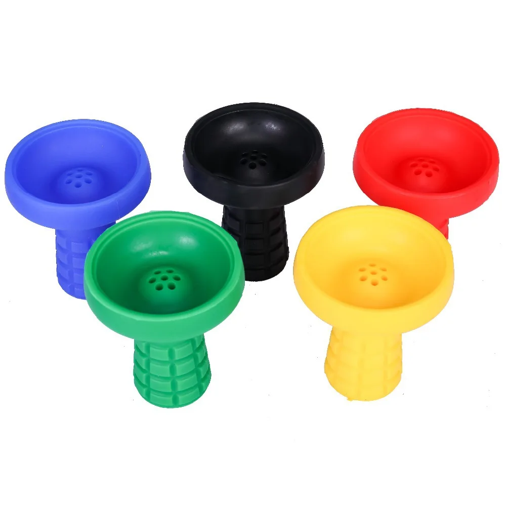 

7 Hole Funnel Silicone Hookah Bowl new model Shisha Accessory Nargila Sheesha Coal Holder Narguile Chicha Parts Nargileh Head