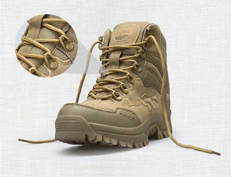 Brand Men's Boots Military boot Chukka Ankle Bot Tactical Big Size Army Male Shoes Safety Combat Mens Motocycle Boots (8)