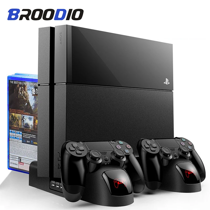 PS4/PS4 Slim/PS4 PRO вертикальная подставка для SONY Playstation 4 кулер с охлаждающим