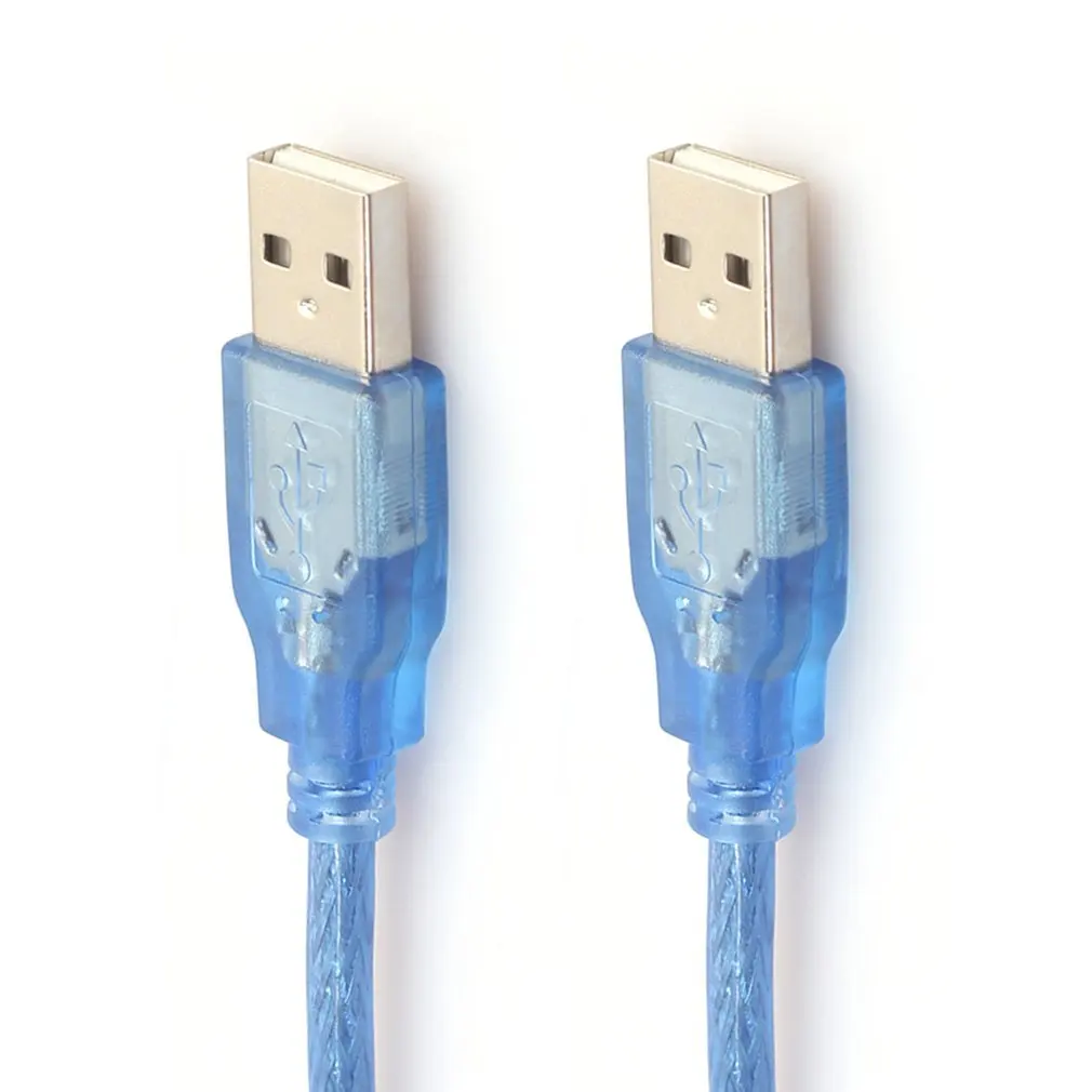 30 см USB 2,0 Удлинительный кабель папа-папа USB удлинитель анти-помехи медный сердечник USB короткий кабель