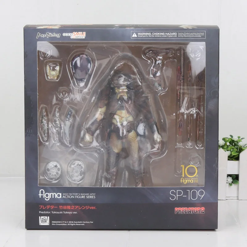 Фильмы Хищник 2 Figma SP-109 10th Alien 3 8bit Alien VS Predator 2 figma 109 ПВХ фигурка модель игрушки - Цвет: in box 246