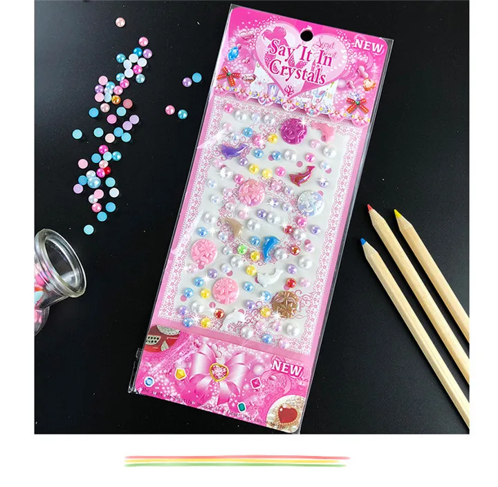 7   Acrylic Rhinestones Sticker For Women Diy Handmade Nails Mobile Phone Decorative Diamond Flower Sticker Jewelry Marking