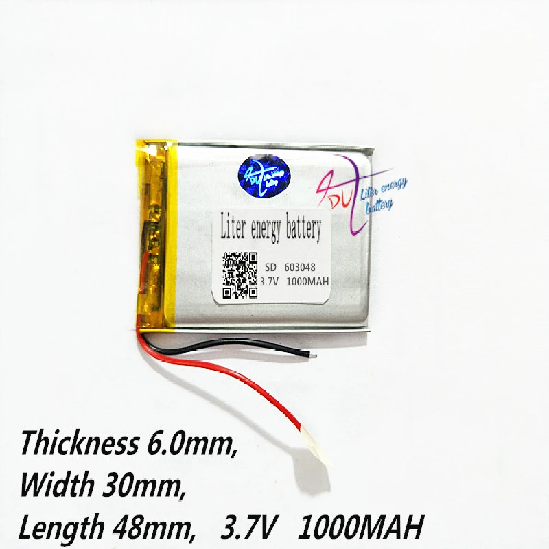603048 3,7 V 1000mAh 553048 универсальный литий-ионный аккумулятор для планшетных ПК 7 дюймов 8 9 MP3 MP4 литра энергии