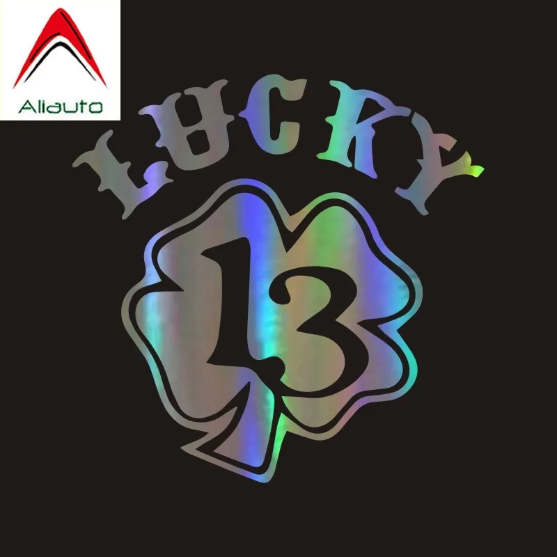 Модная Автомобильная наклейка Aliauto Lucky 13 Clover Shamrock Аксессуары для автомобилей и