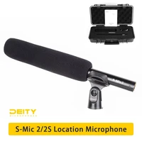 Deity-micrófono de condensador para grabación de vídeo y entrevista, kit de 2 localizaciones, S-MIC 2S, Off-axis, Shotgun, transmisión, S-MIC