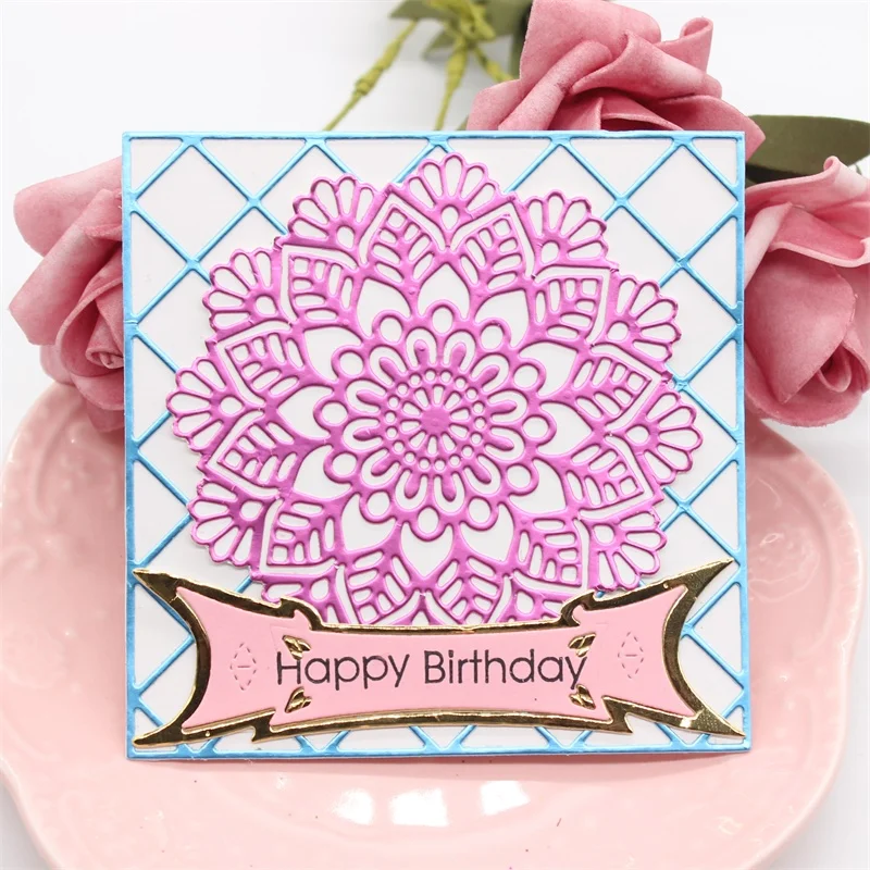 

ZFPARTY Grid Frame Metal Cutting Dies for DIY Scrapbooking Stamp/photo album Decorative Embossing DIY Paper Cards