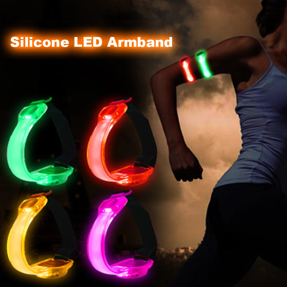 Reflective LED Light Arm Armband Strap Safety Belt for Night Running Cycling Illumination Outdoor Accessories | Лампы и освещение