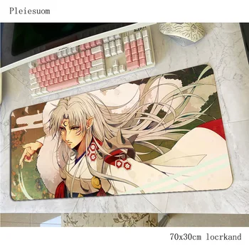 

inuyasha mouse pad gamer 700x300x4mm gaming mousepad cool new notbook desk mat Adorable padmouse games pc gamer mats gamepad