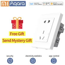 Aqara Xiao mi умная розетка Беспроводная настенная розетка умная Жизнь беспроводной пульт дистанционного управления приложение управление для mi home mi jia App