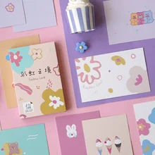 30 листов/Набор Новинка Радуга земля открытка милые цветы поздравительная открытка с сообщением день рождения письмо подарочная карта