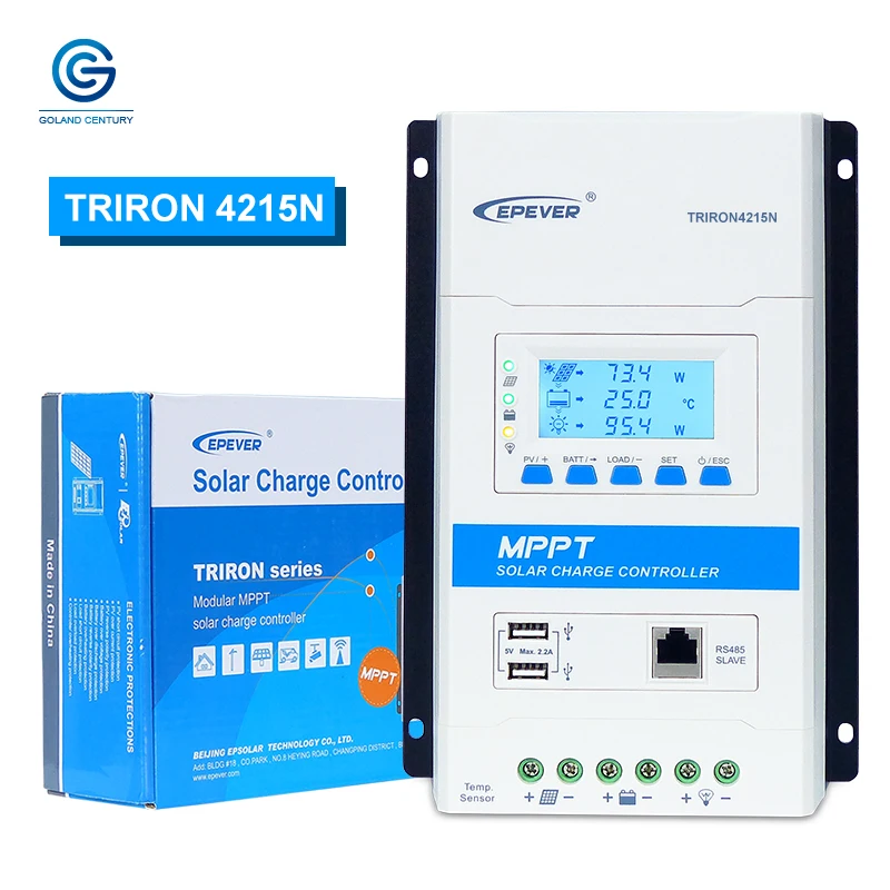 EPEVER MPPT Контроллер заряда для фотоэлектрических систем 40A 12V/24V Авто интеллигентая