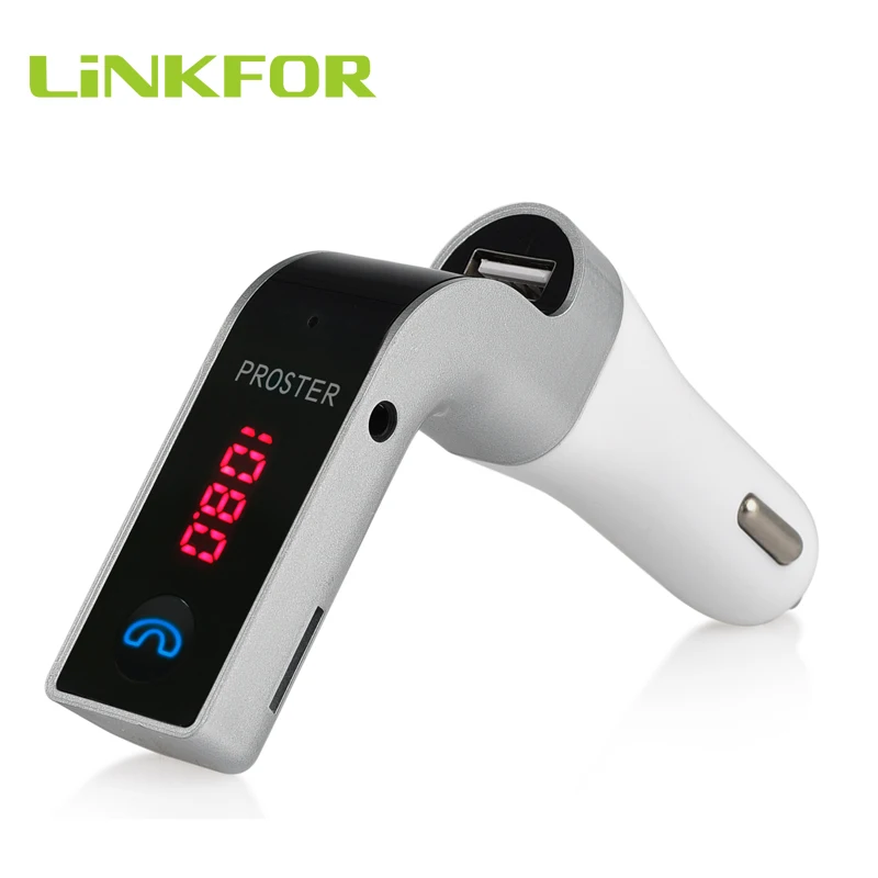 LiNKFOR Bluetooth автомобильный комплект MP3 FM передатчик USB зарядное устройство