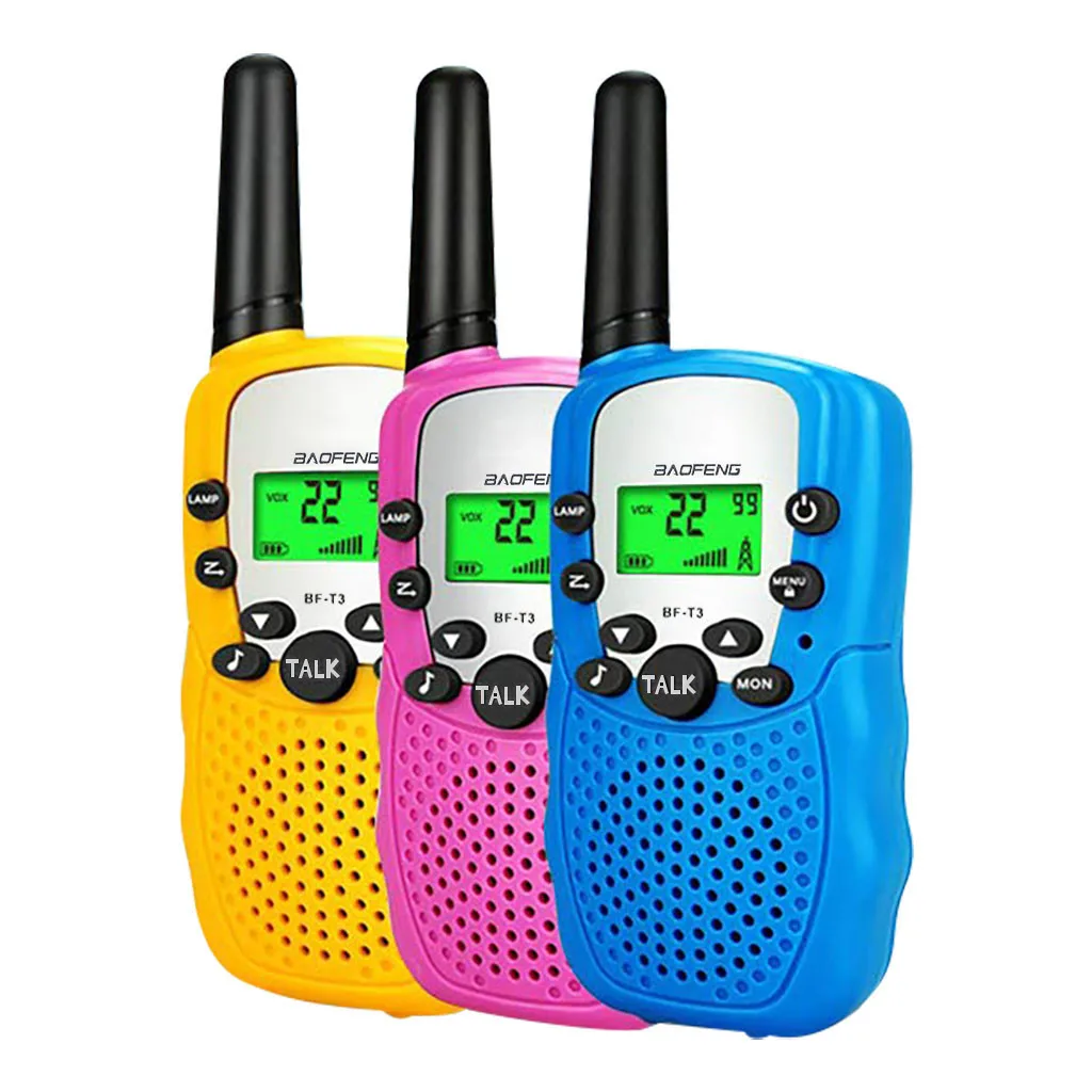 3 шт. двухстороннее радио мини рация для детей Детская рация CD Радио Vhf Comunicador фонарик ЖК-дисплей детский подарок