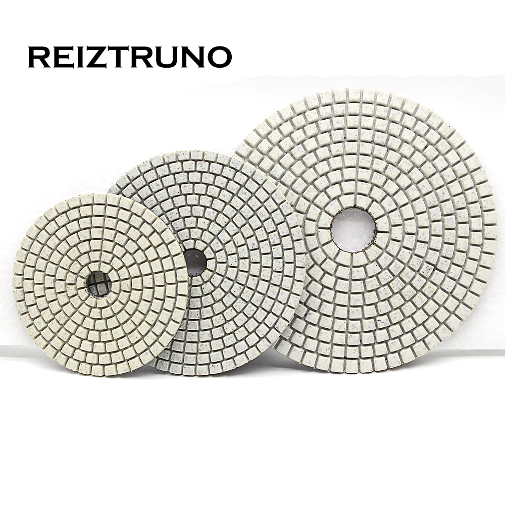 REIZTRUNO 1 шт . 100 мм Алмазные полировальные диски 4 дюйма мрамор гранит Полировка
