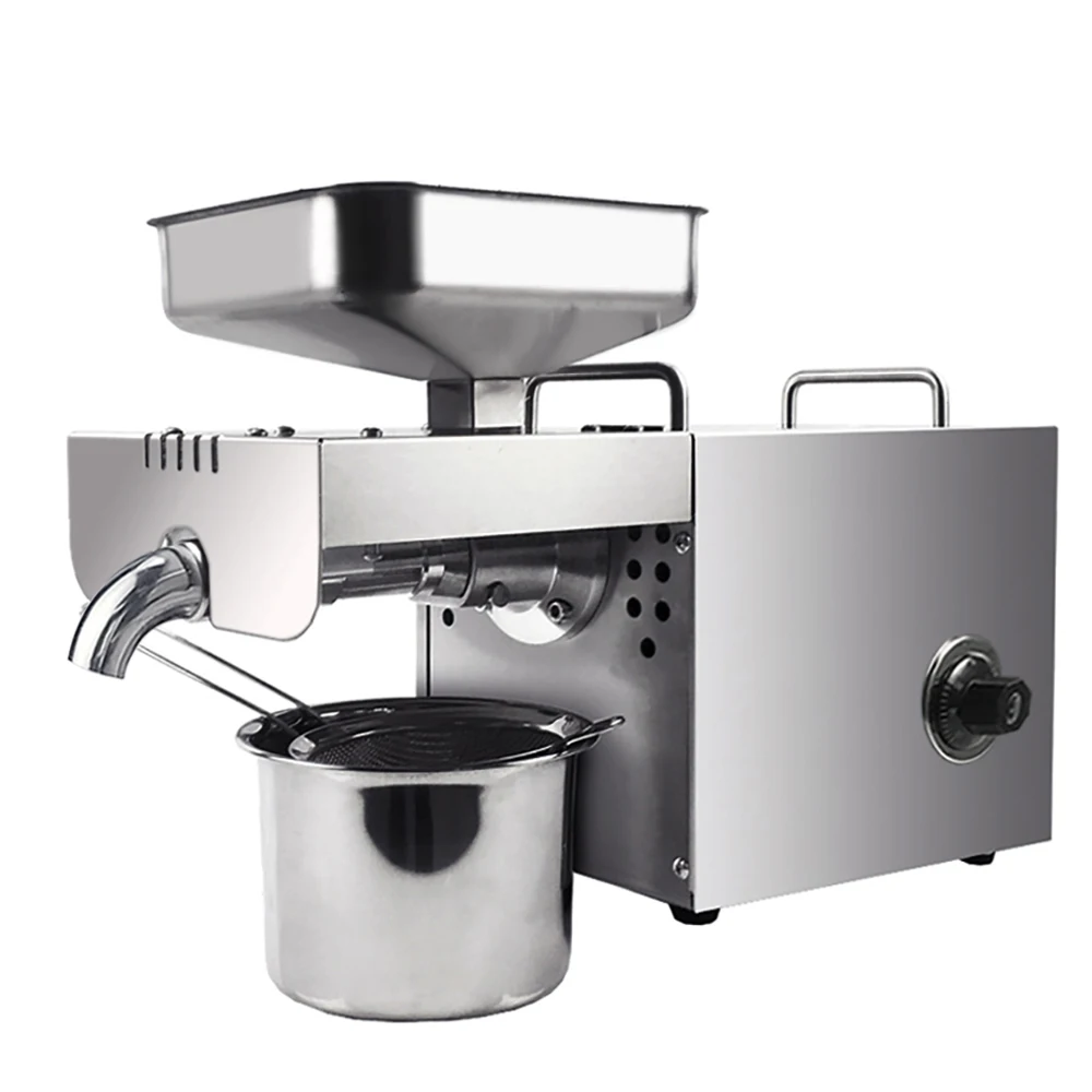 

Mini Automatic Temperature Control Oil Press Machine High Extraction Household Oil Extractor Nut Seed Oil Press