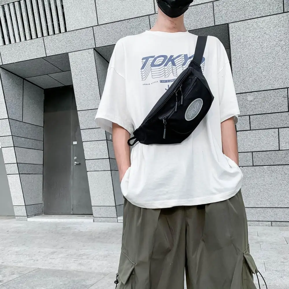 Sports Waist Bag Men Shoulder Pouch Chest Pack Waterproof Oxford Male Belt Unisex Fanny Crossbody Bags |