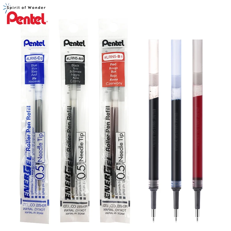 12 шт./кор. Pentel LRN5 Neutra жидкие гелевые чернила Заправка для выдвижных ручек
