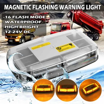 

Waterproof Emergency Light Led Flashing Light Magnetic Safety Car Roof strobe Warning light DC 12-24V for Tractor Truck Car