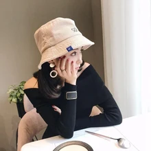 Женская Вельветовая шляпа с вышивкой, уличная теплая складная шляпа с большим широким козырьком, винтажные плоские шляпы