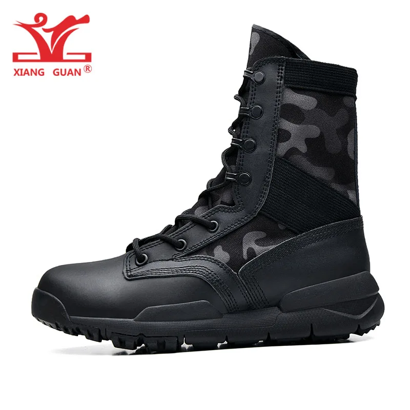 XIANG GUAN походная обувь мужские черные армейские камуфляжные альпинистские горные тактические ботинки мужские Спортивный Спорт на открытом воздухе пустыня треккинг