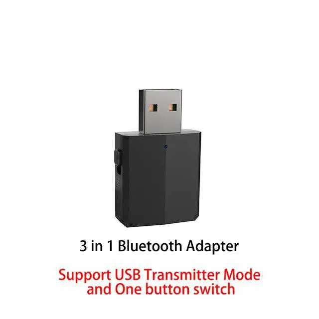 5,0 USB Bluetooth передатчик с сменным переключателем Беспроводные адаптеры для ТВ 3,5 мм Мини Автомобильный Bluetooth приемник AUX Стерео музыка