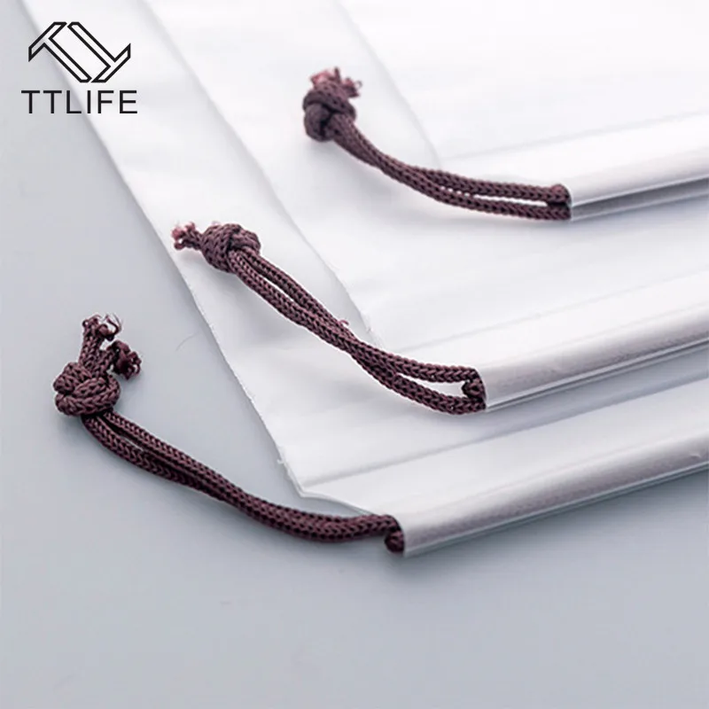 TTLIFE прозрачная сумка для хранения одежды с рисунком кота на шнурке косметичка
