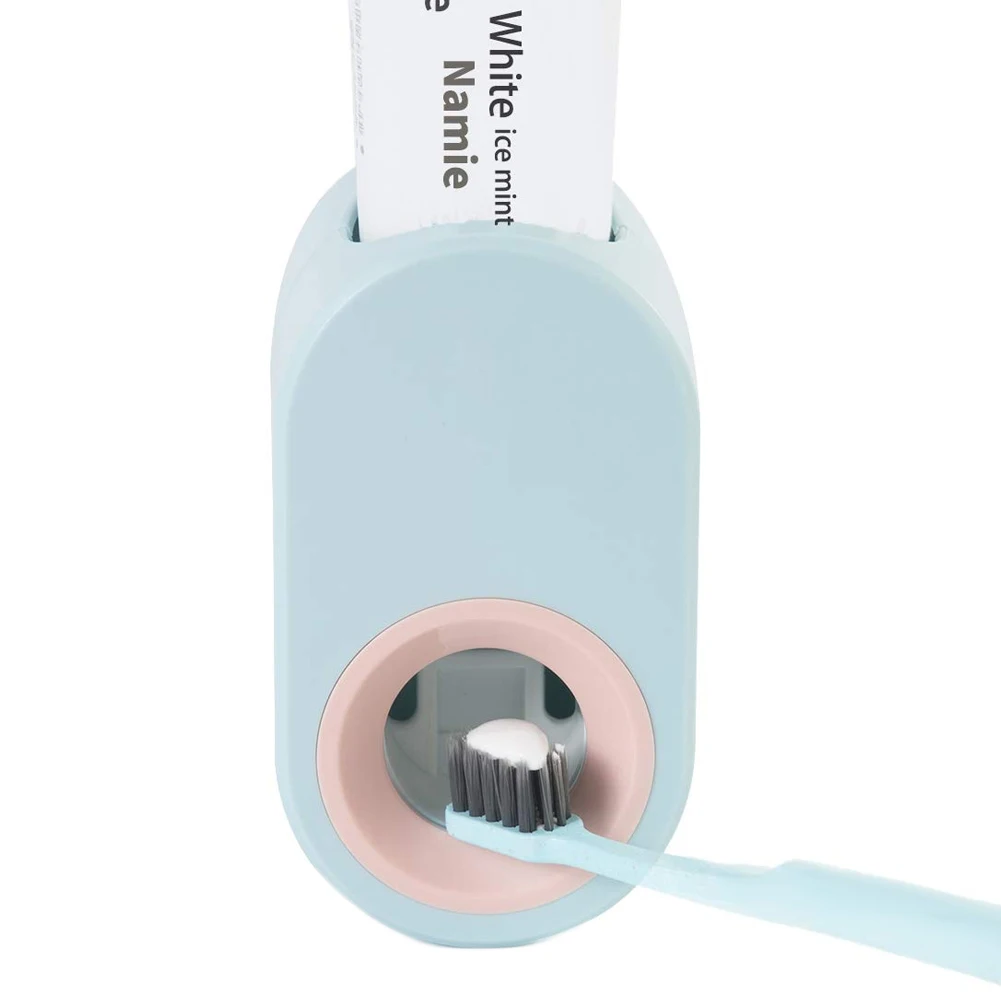 Автоматический Дозатор зубной пасты Hands Free, соковыжималка зубной пасты для семьи, универсальный для ванных и туалетных комнат, SEP99 - Цвет: Синий