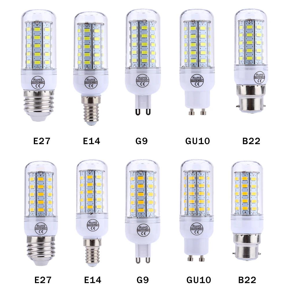 AC 220V E14 4,5 W 400-450LM SMD 5730 светодиодный кукурузная лампа светильник с 48 Светодиодный s