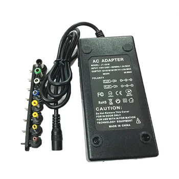 

12V-24V 7 Gears Adjustable Laptop Power Adapter Notebook Computer 8 Jacks Adapter Power Supply EU Plug
